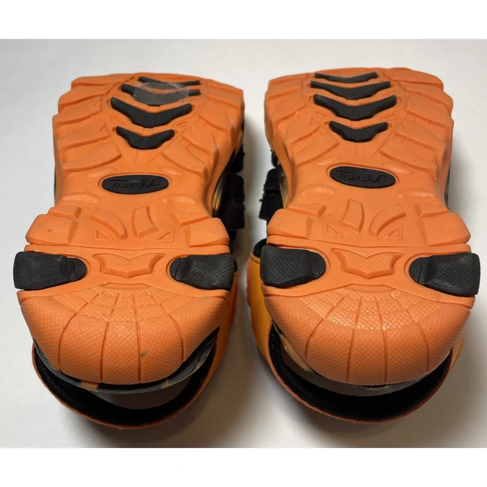 Nortiv8 Youth Kid's Closed Toe Toed Athletic Water Sandals Size 11 Black/Orange